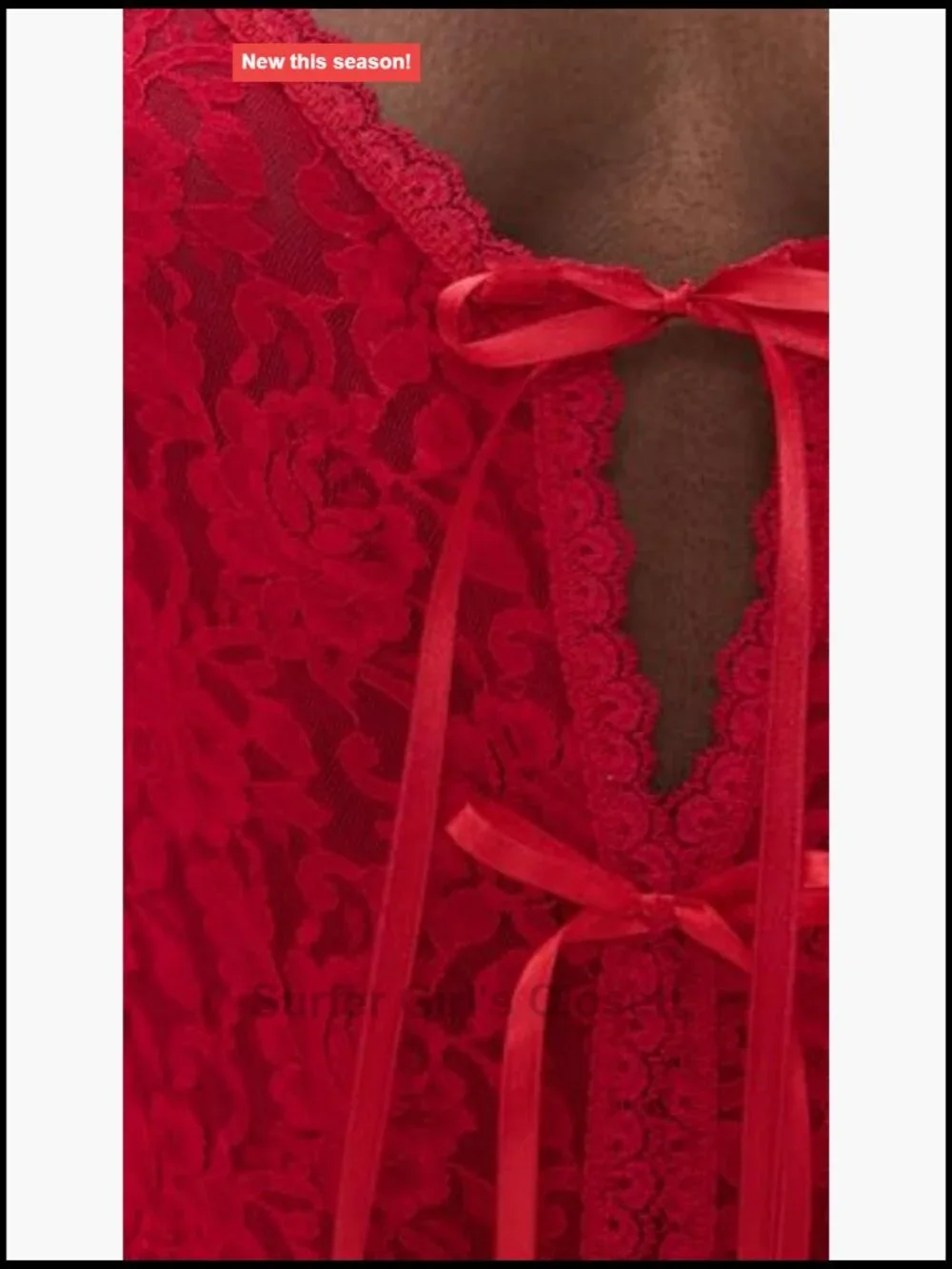 Lace Crotchless Teddy with Adjustable Straps